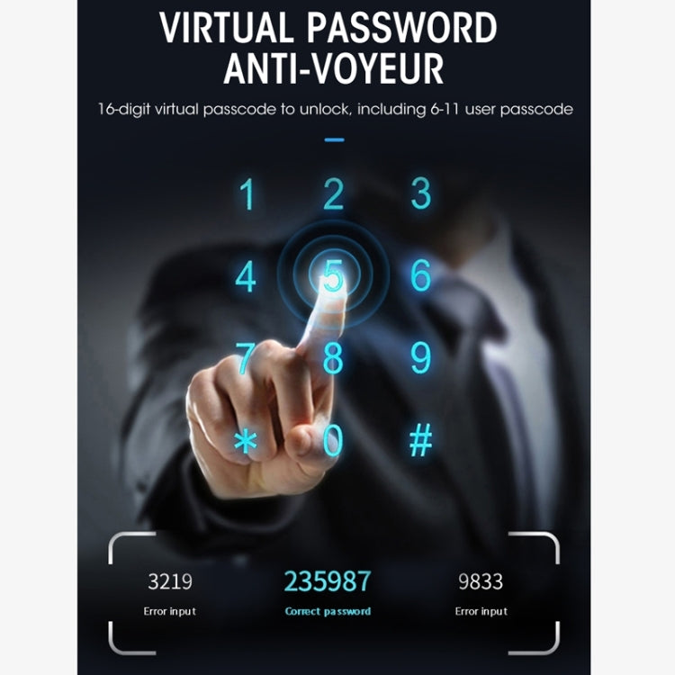 Wifi Fingerprint Lock Home Security Door Password Lock Supports APP Remote Unlocking, A61 (Space Gray), A61 (Rose Gold) Wifi Fingerprint Lock Home Security Door Password Lock Supports APP Remote Unlocking, A61 (Space Gray), A61 (Rose Gold)